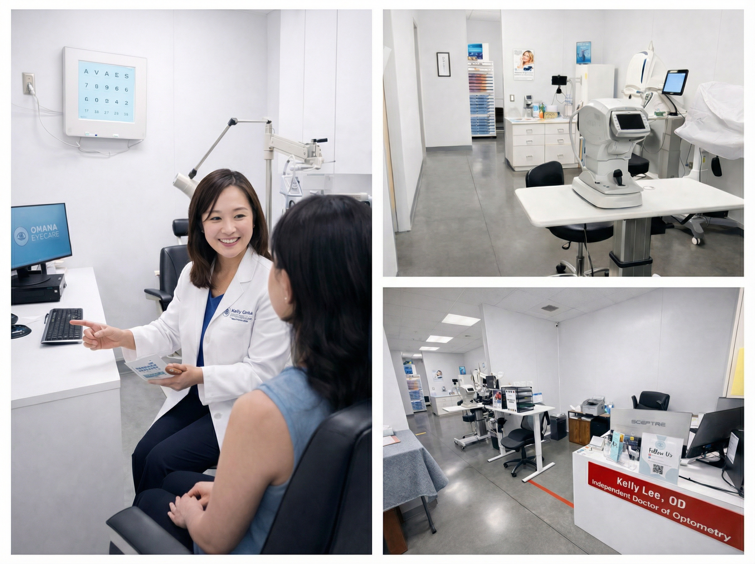 Ohana Eyecare Experience Collage